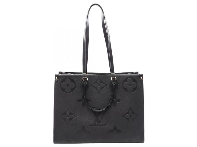 Borsa Tote Louis Vuitton OnTheGo GM Monogram Empreinte Noir Nero