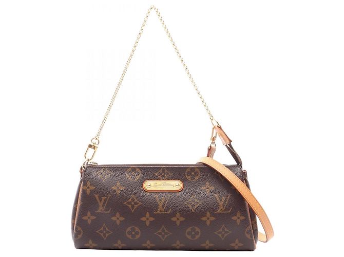 Bolsa de Ombro 2-Way Louis Vuitton Eva Marrom Monograma