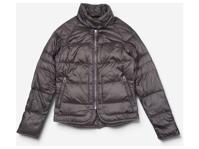 Hermès Casaco acolchoado Hermes Sellier Cinza