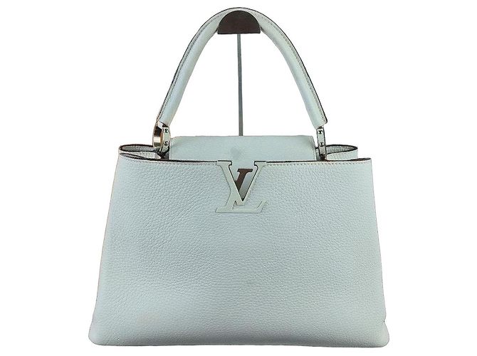 Louis Vuitton Capucines BB in pelle Taurillon bianca Bianco