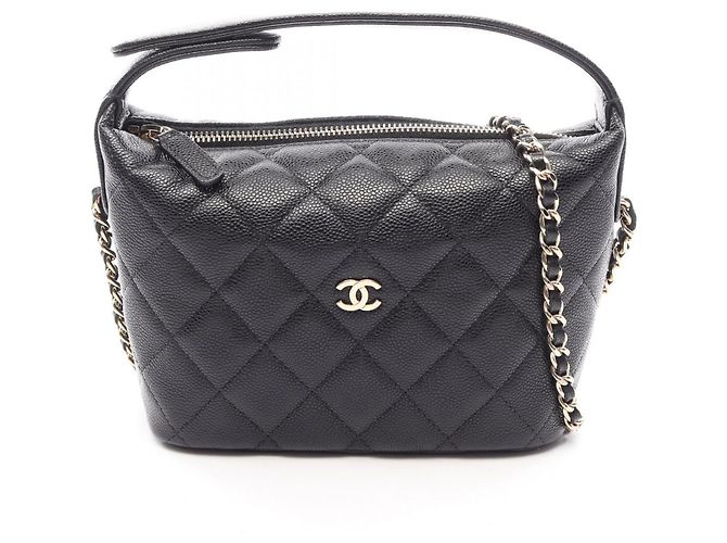 Borsa Hobo Chanel Timeless Classic Matelassé Nero