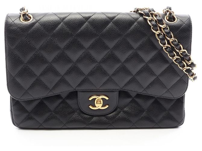 Borsa a tracolla Chanel Classic Double Flap Nero