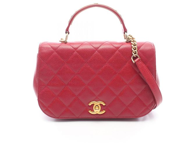 Borsa a tracolla 2-Way Chanel Matelassé Rosso