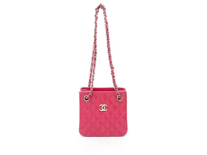 Borsa Chanel Mini Chain Bucket Matelassé Rosa