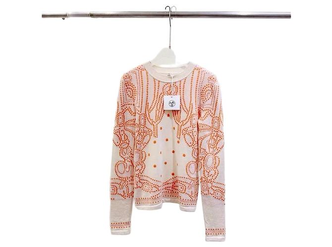 Pull en cachemire Hermès Orange Taille 34