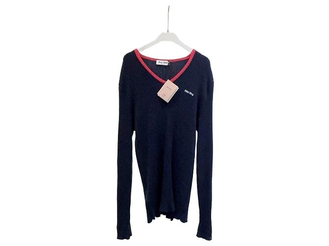 Pull Miu Miu en laine bleu