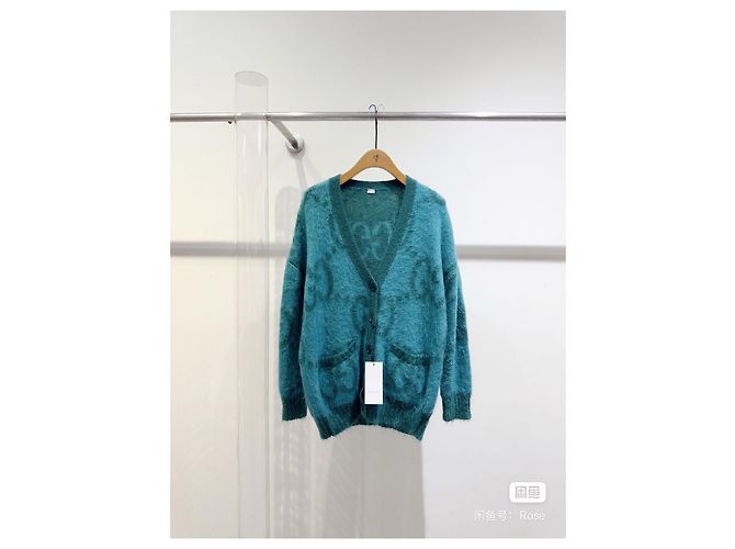 Pull en laine vert Gucci Multicolore