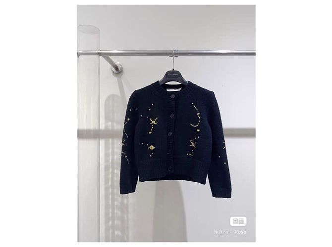 Autre Marque Jersey Dior Constellation de lana negro Multicolor