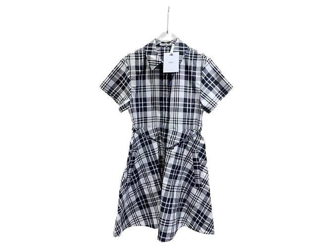 Vestido Dior de algodão preto tamanho 36 Multicor