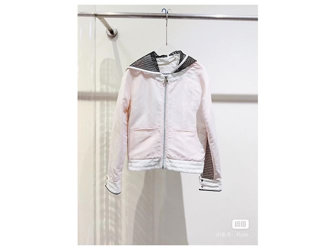 Chaqueta Chanel de tweed rosa talla 38 Multicolor