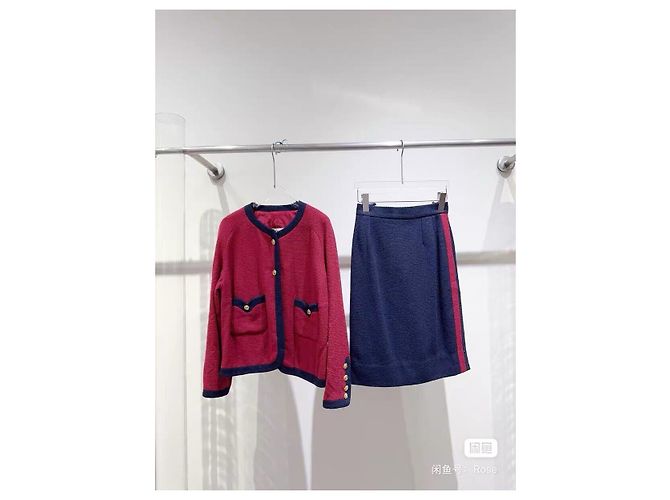 Chanel Two Piece Wool Suit Multicolor Size 38 Multiple colors