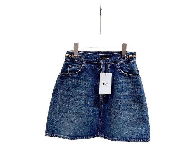 Céline Denim Rock Blau Arc de Triomphe
