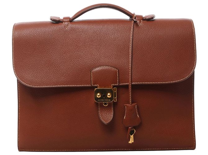 Hermès HERMES Sac à Dépêches 38 Sac à main porte-documents en marron