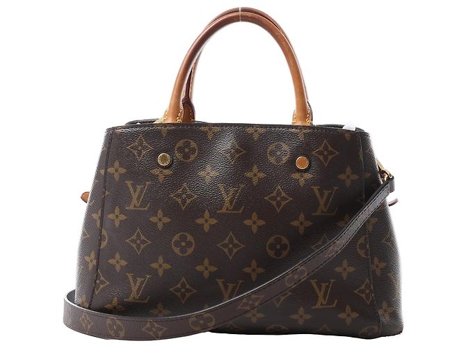 Bolsa de mão 2Way Louis Vuitton Montaigne BB Monogram Canvas em marrom M41055 Bordeaux