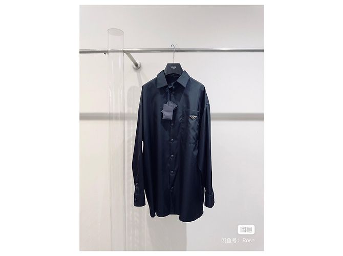 Prada Black Polyamide Coat Multiple colors