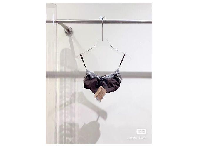 Top Miu Miu de terciopelo burdeos Multicolor