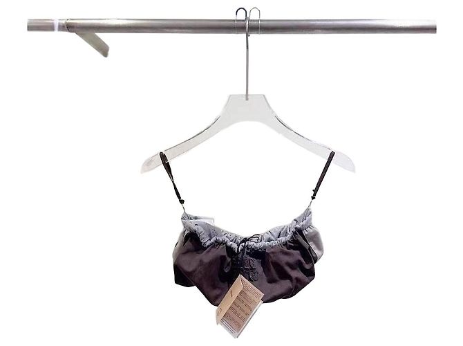 Top Miu Miu de terciopelo burdeos