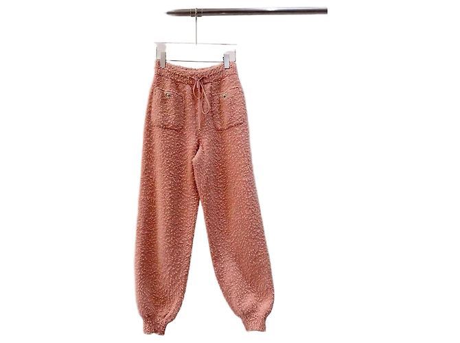 Chanel Orange Wool Pants with Shearling Trim Multiple colors