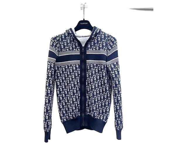 Dior Reversible Logo Print Baumwolljacke Weiß Mehrfarben
