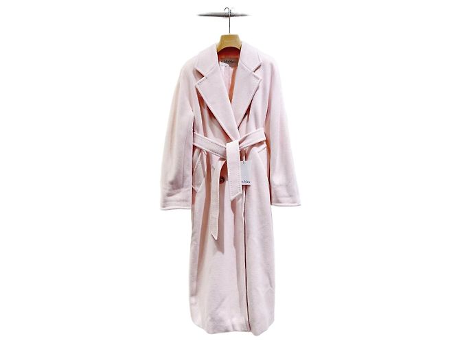 Abrigo Max Mara de lana rosa