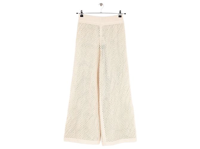 Autre Marque Calças de algodão brancas LILYSILK Branco