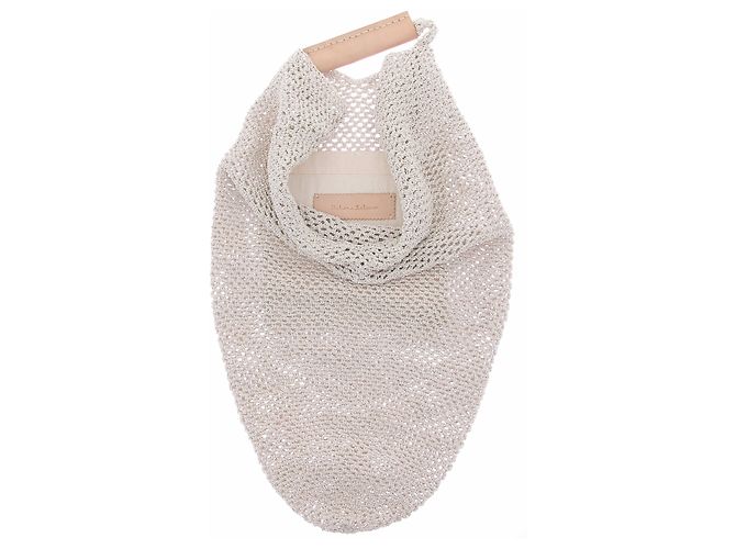 Autre Marque Bolsa tecida bege RABENS SALONER