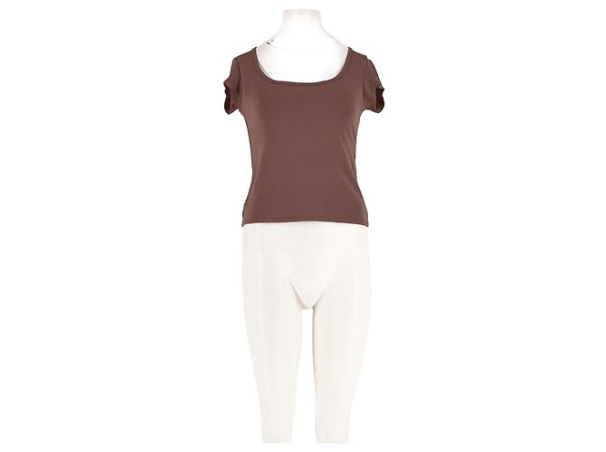 Autre Marque LILYSILK Viscose Oberteil gerade Schnitt Braun S