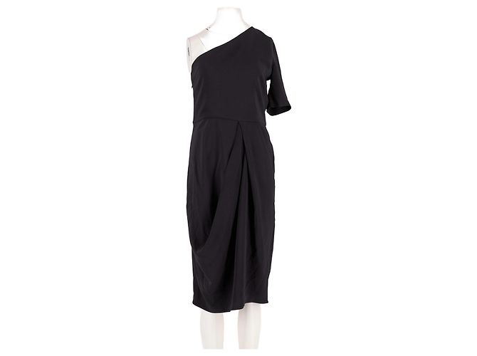 Tiffany & Co Midikleid aus Viscose Schwarz