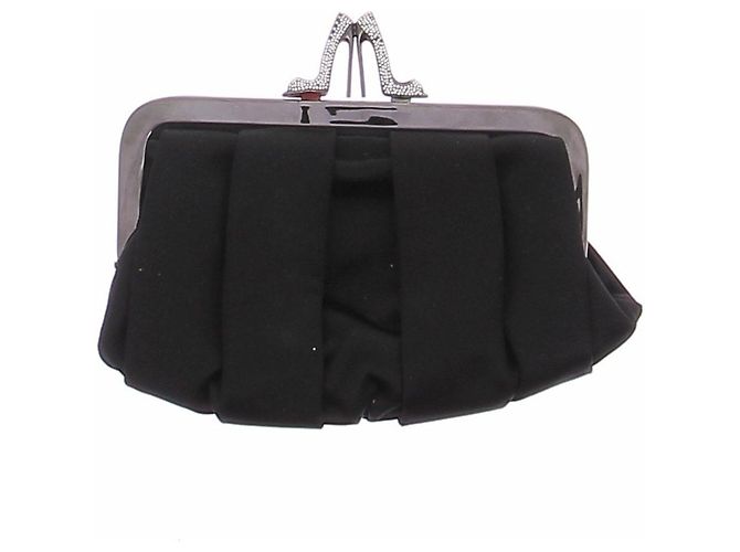 Clutch nera Christian Louboutin Nero