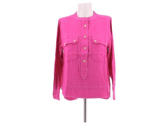 Camicia di seta rosa Isabel Marant
