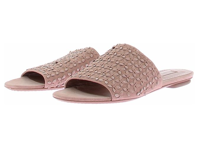 Alaïa Sandales en daim rose Pink