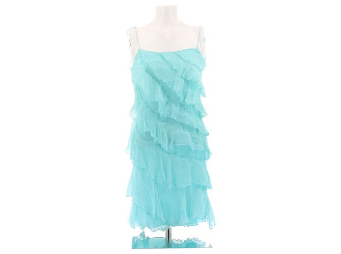 Blumarine Blaues Kleid mit Trägern