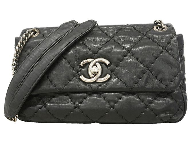 Borsa a tracolla Chanel Wild Stitch Nero