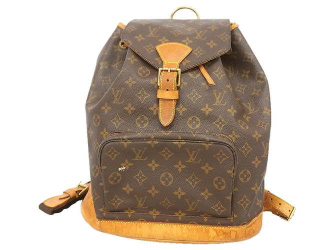 Louis Vuitton Monogram Montsouris GM Backpack Brown