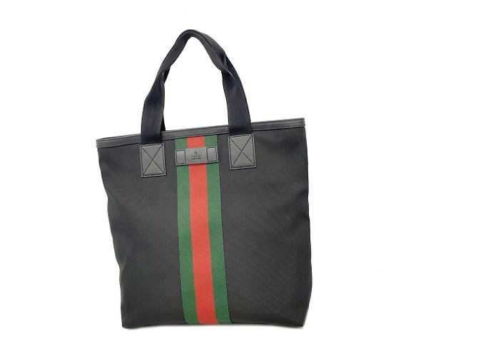Borsa Tote Gucci in nylon nero
