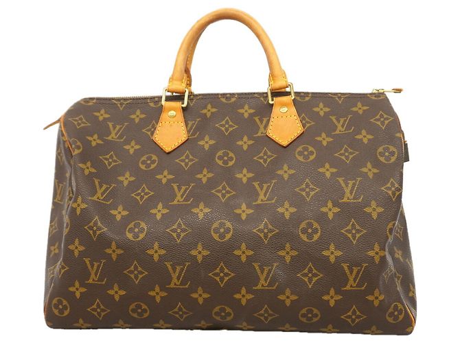 Borsa Louis Vuitton Monogram Speedy 35 Marrone