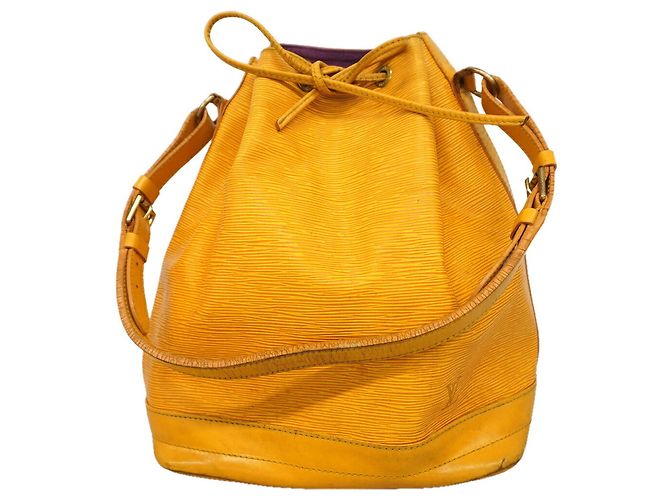Borsa a tracolla Louis Vuitton Epi Noe Giallo
