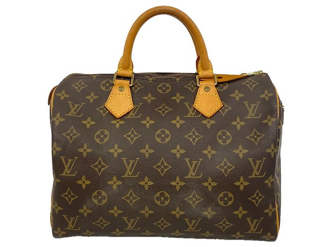 Borsa Louis Vuitton Monogram Speedy 30 Marrone