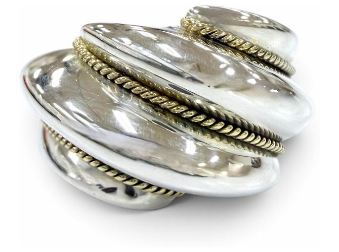 Autre Marque Tiffany & Co. Twist Rope Band Ring Silber Golden