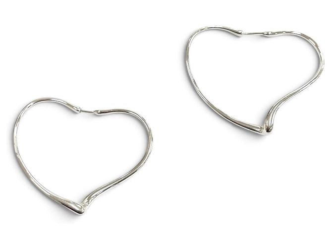 Autre Marque Orecchini a cerchio Tiffany & Co. Elsa Peretti Open Heart Argento