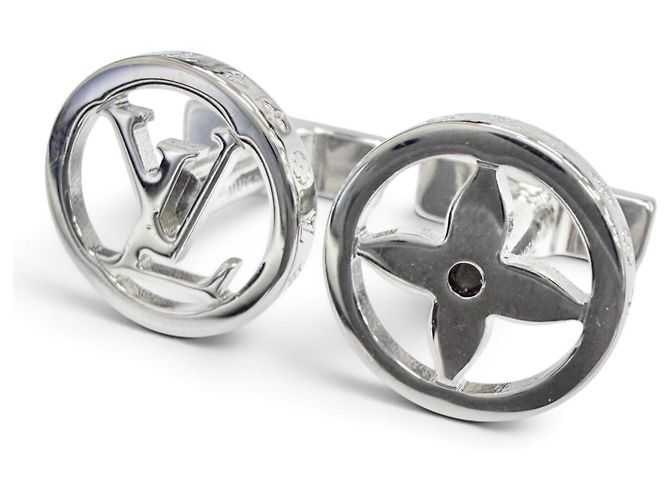 Louis Vuitton Silver Manschettenknöpfe Silber