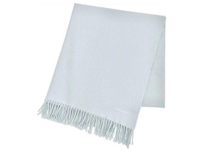 Hermès Grande Sciarpa in Cashmere Hermes Blu chiaro