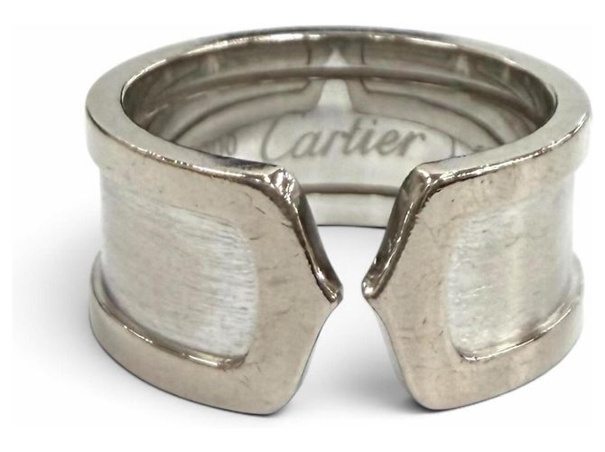 Anillo Cartier 2C en oro blanco 18K Dorado