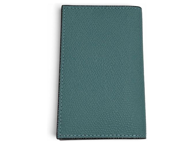 Valextra V8L03 028 Green Leather Card Case