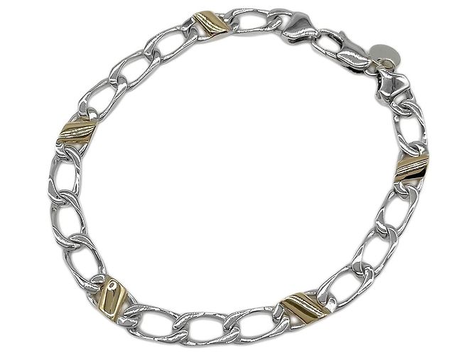Autre Marque Bracciale con charm Tiffany & Co. in oro 18K e argento