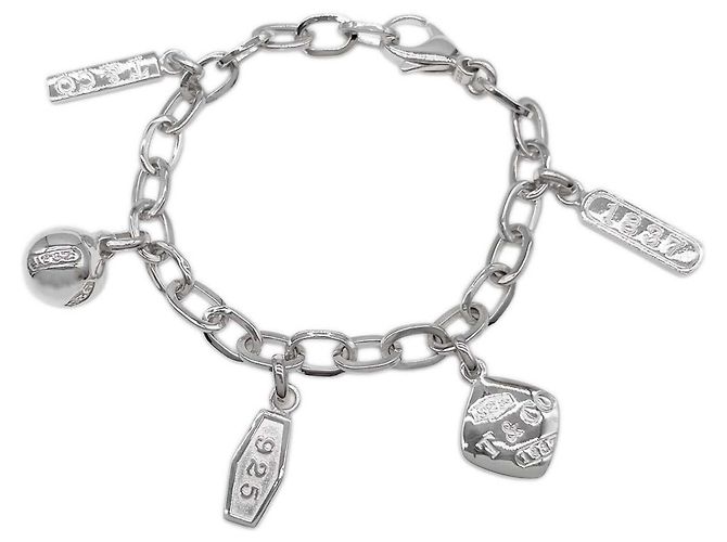 Autre Marque Bracelete Rígido Tiffany & Co. 1837 Element 5 com Pingente
