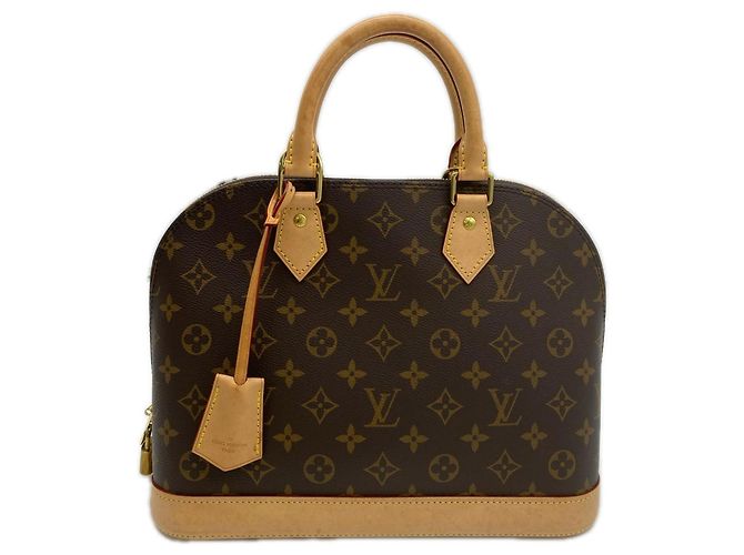Bolsa Louis Vuitton Monogram Alma PM Marrom Bege