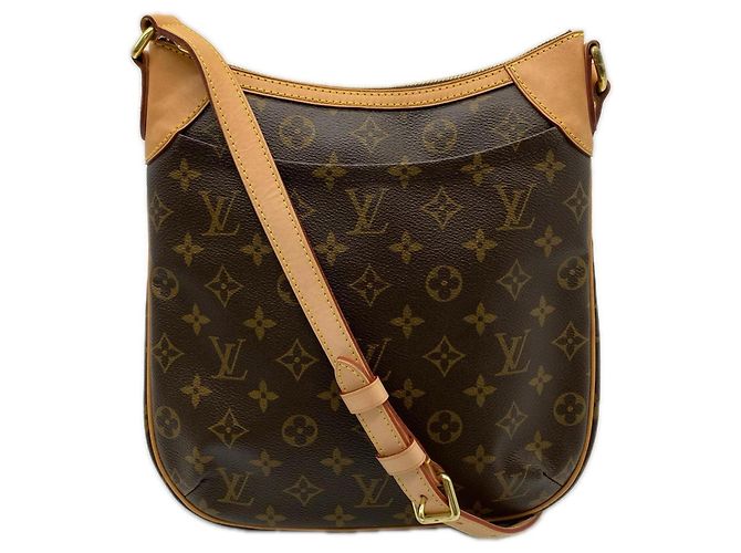Bolsa de Ombro Louis Vuitton Monogram Odeon PM Marrom Bege