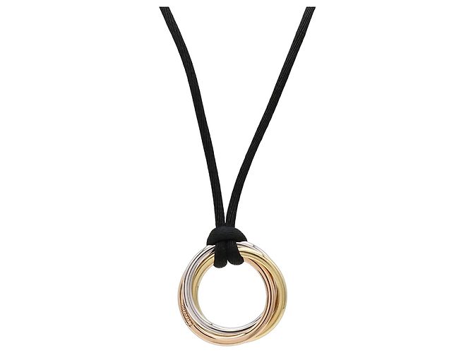 Collar Cartier Trinity Negro Dorado