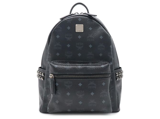 MCM Stark Visetos Glam Backpack Black